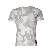Dolce & Gabbana White Grey Camouflage Cotton Crew Neck T-Shirt