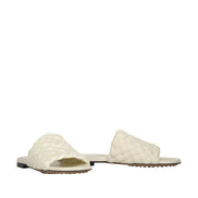 Pantofi mulați din piele albă Bottega Veneta