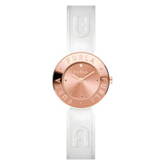 Furla White Leather Dress Watch
