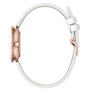Furla White Leather Dress Watch