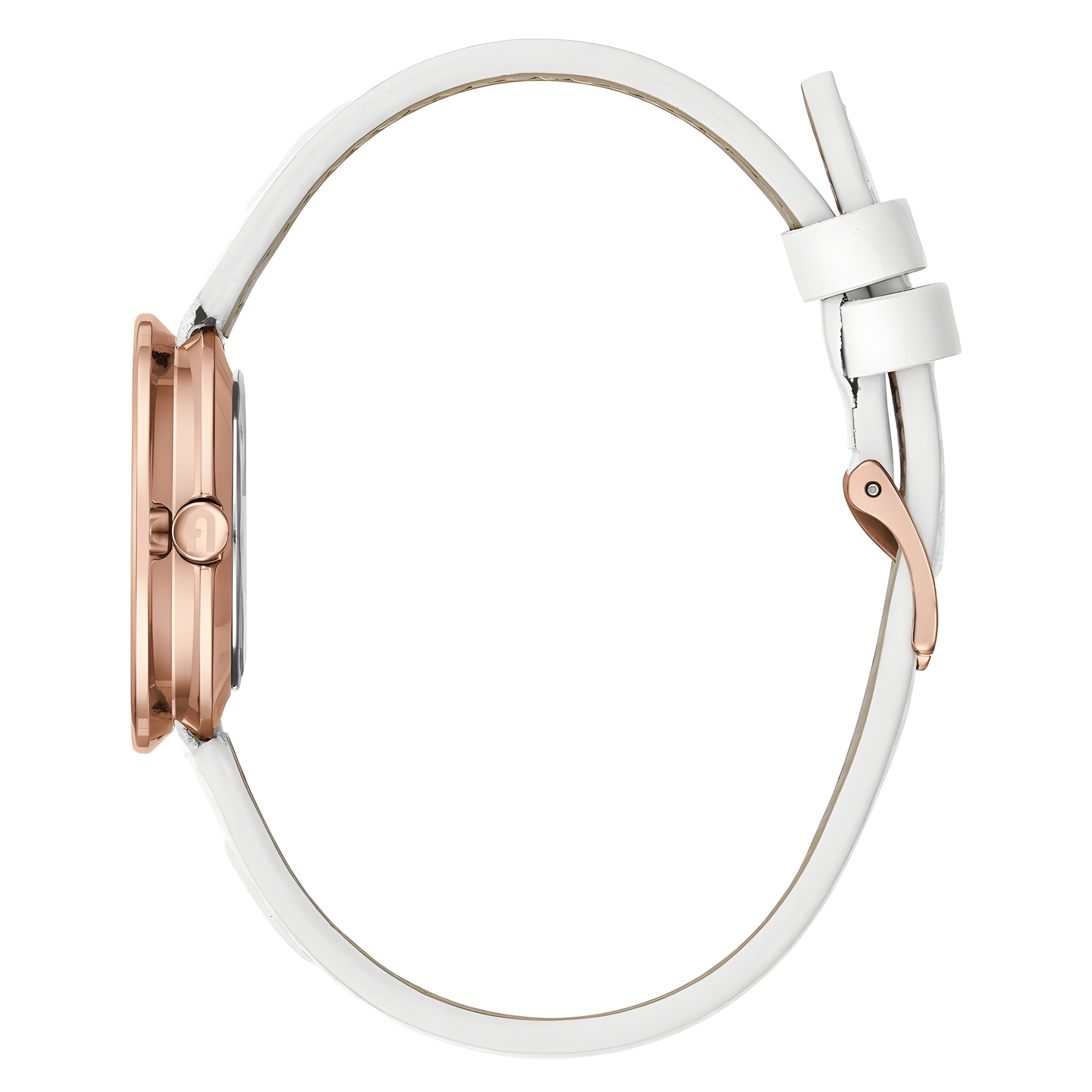 Furla White Leather Dress Watch