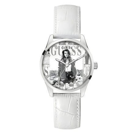 Ceas de damă Guess White Leather