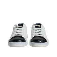 Sneakers Dolce & Gabbana Portofino albi din piele cu logo
