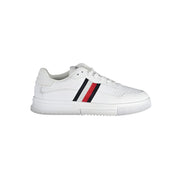 Tommy Hilfiger White Leather Sneakers