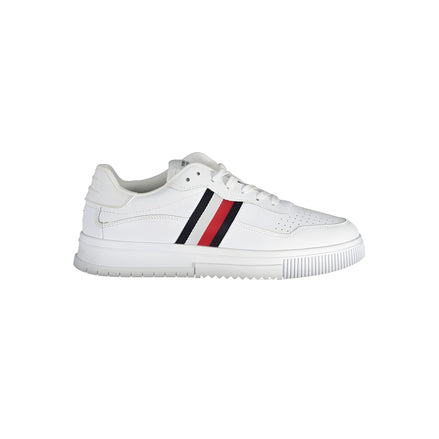 Sneakers Tommy Hilfiger albi din piele