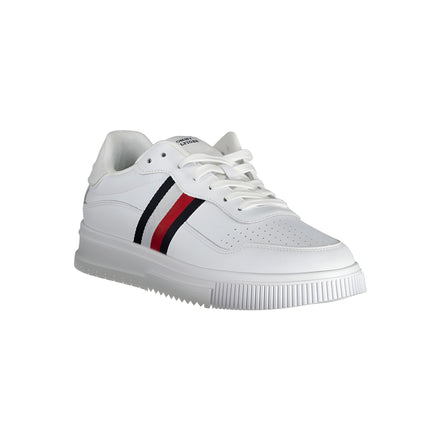 Tommy Hilfiger White Leather Sneakers