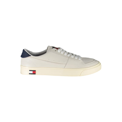 Sneakers Tommy Hilfiger albi din piele