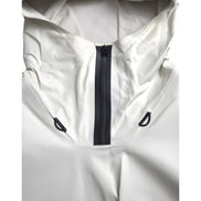 Bottega Veneta White Leather Waterproof Jacket Blouson