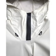 Bottega Veneta White Leather Waterproof Jacket Blouson
