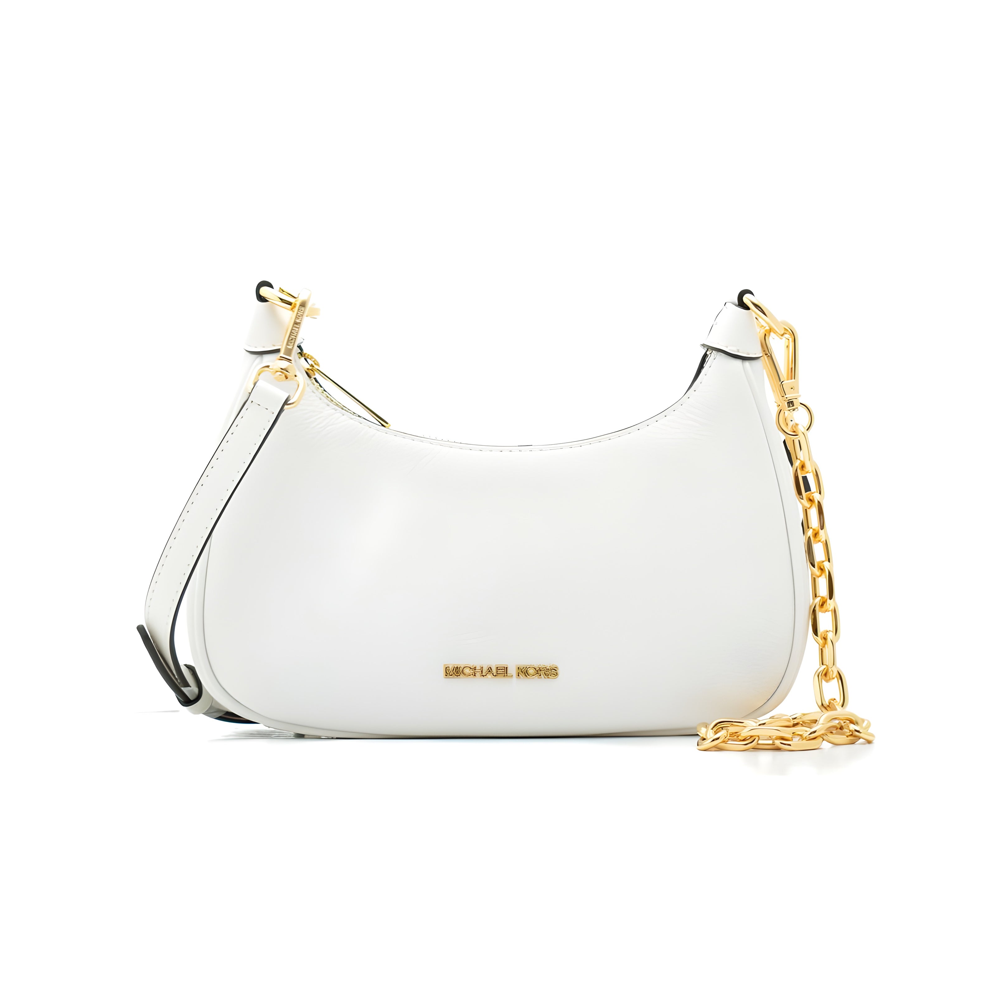 Michael Kors White Leather Shoulder Bag