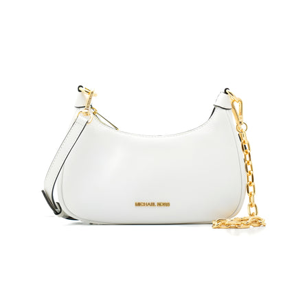 Michael Kors White Leather Shoulder Bag