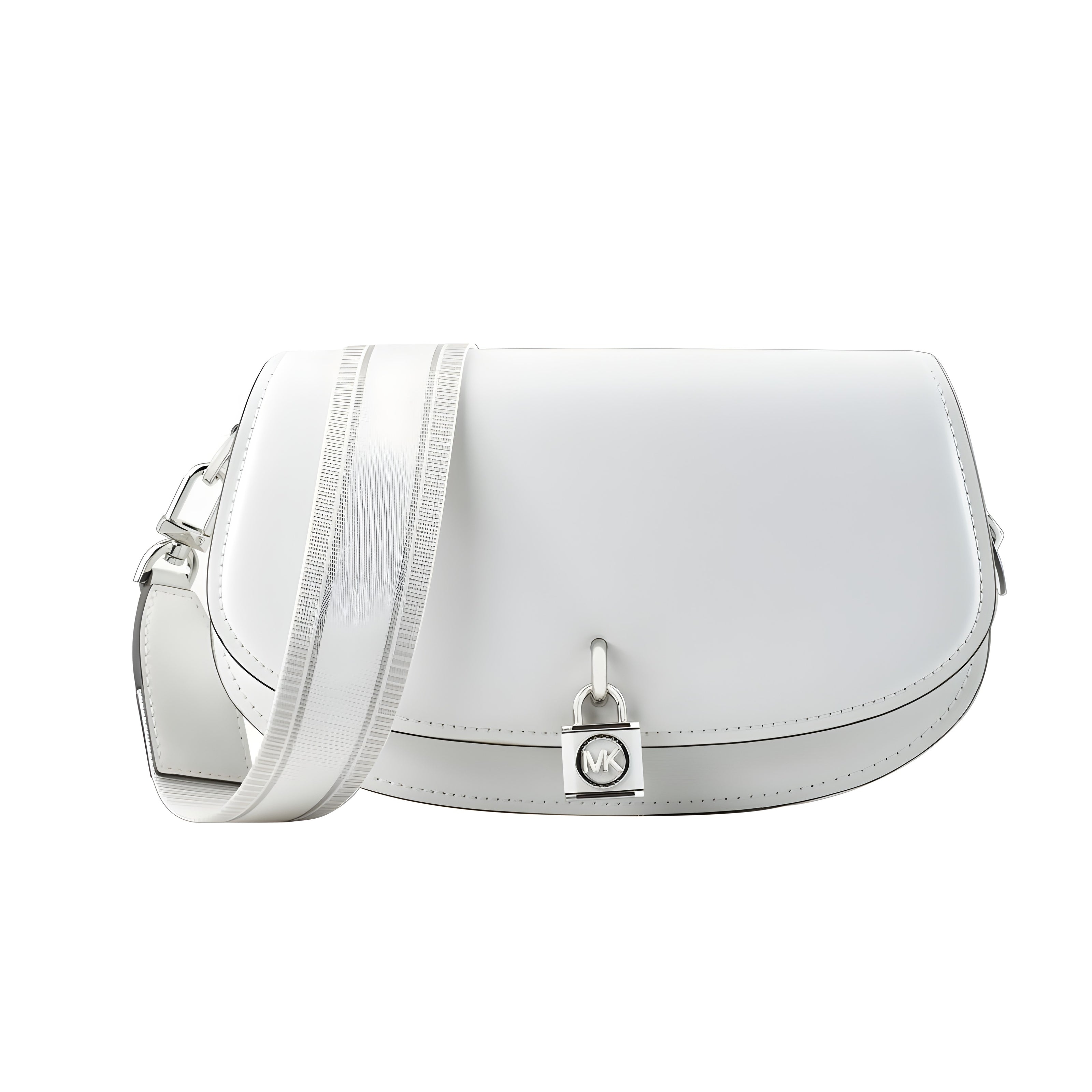 Michael Kors White Leather Shoulder Bag