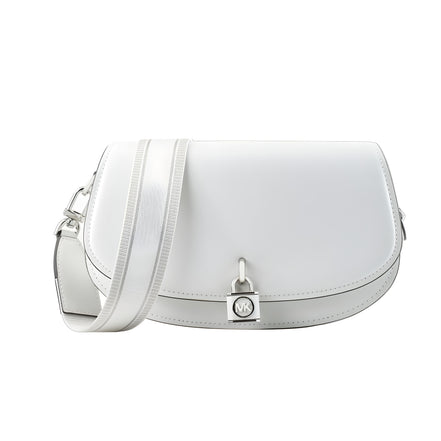 Michael Kors White Leather Shoulder Bag