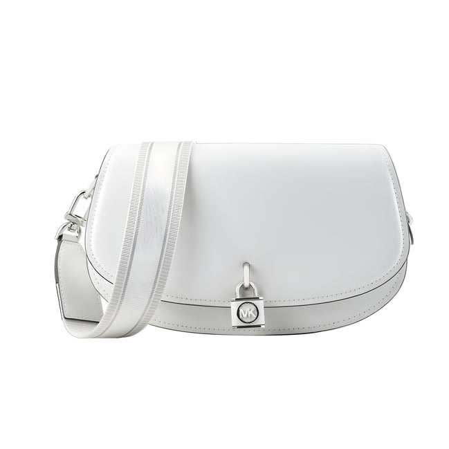 Michael Kors White Leather Shoulder Bag