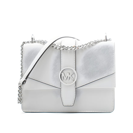 Michael Kors White Leather Shoulder Bag