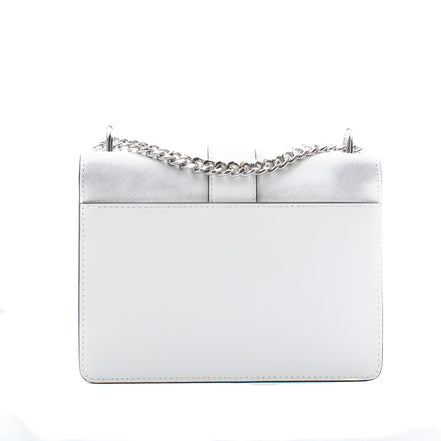 Michael Kors White Leather Shoulder Bag