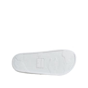 Sandale tip șlapi Dolce & Gabbana din piele albă Beachwear