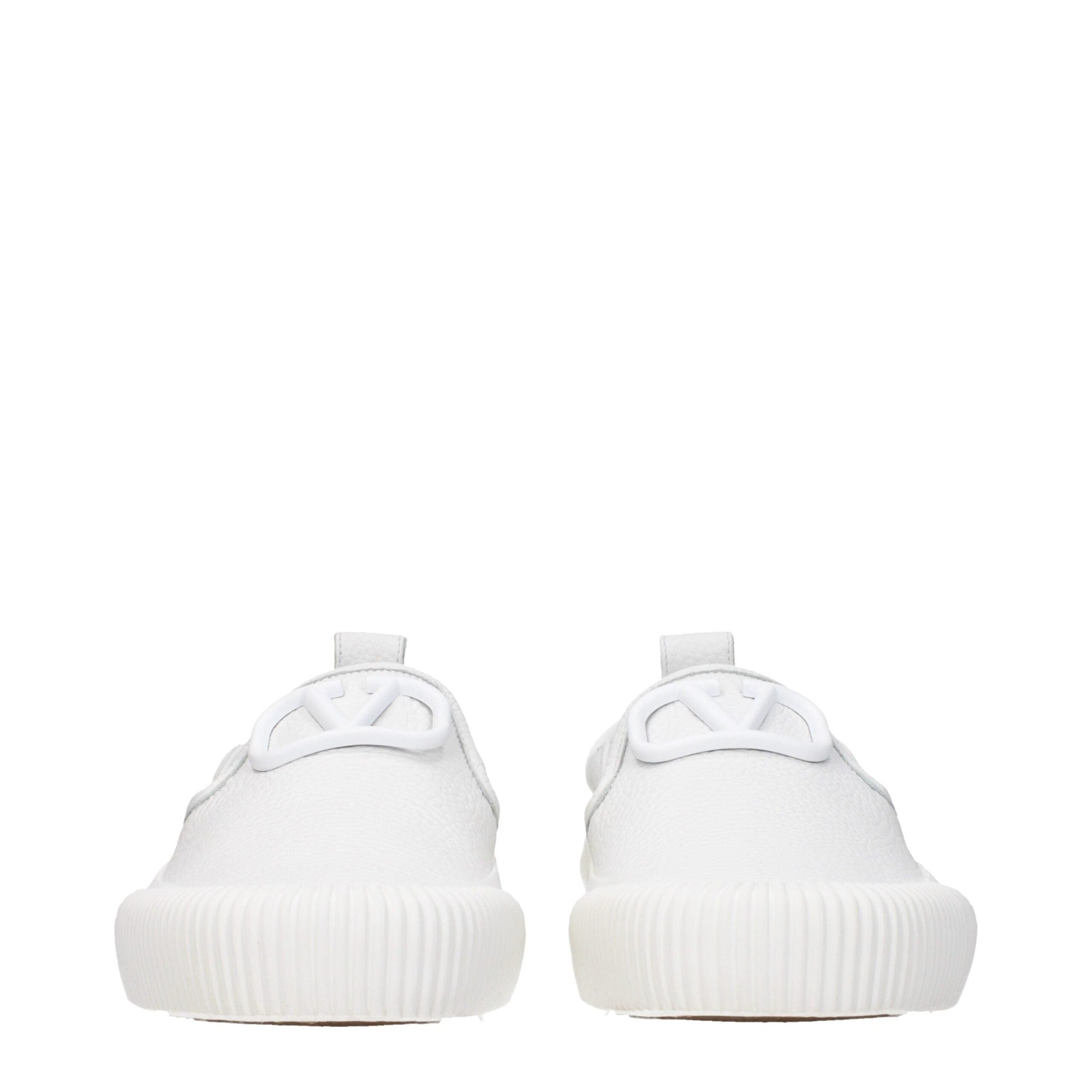 Mocasini slip-on Valentino Garavani din piele albă