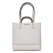 Michael Kors White Leather Tote Bag