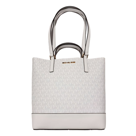 Michael Kors White Leather Tote Bag