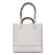 Michael Kors White Leather Tote Bag