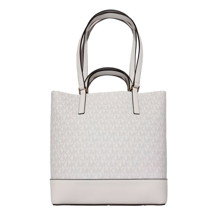 Michael Kors White Leather Tote Bag