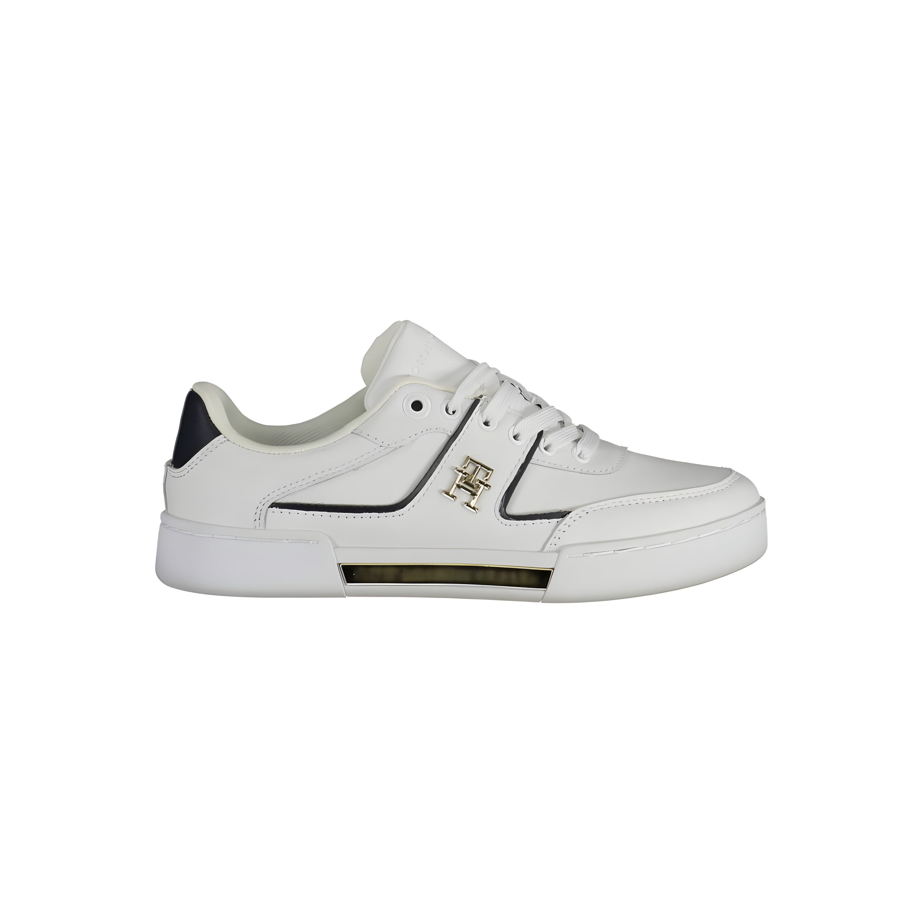 Adidași albi de piele Tommy Hilfiger