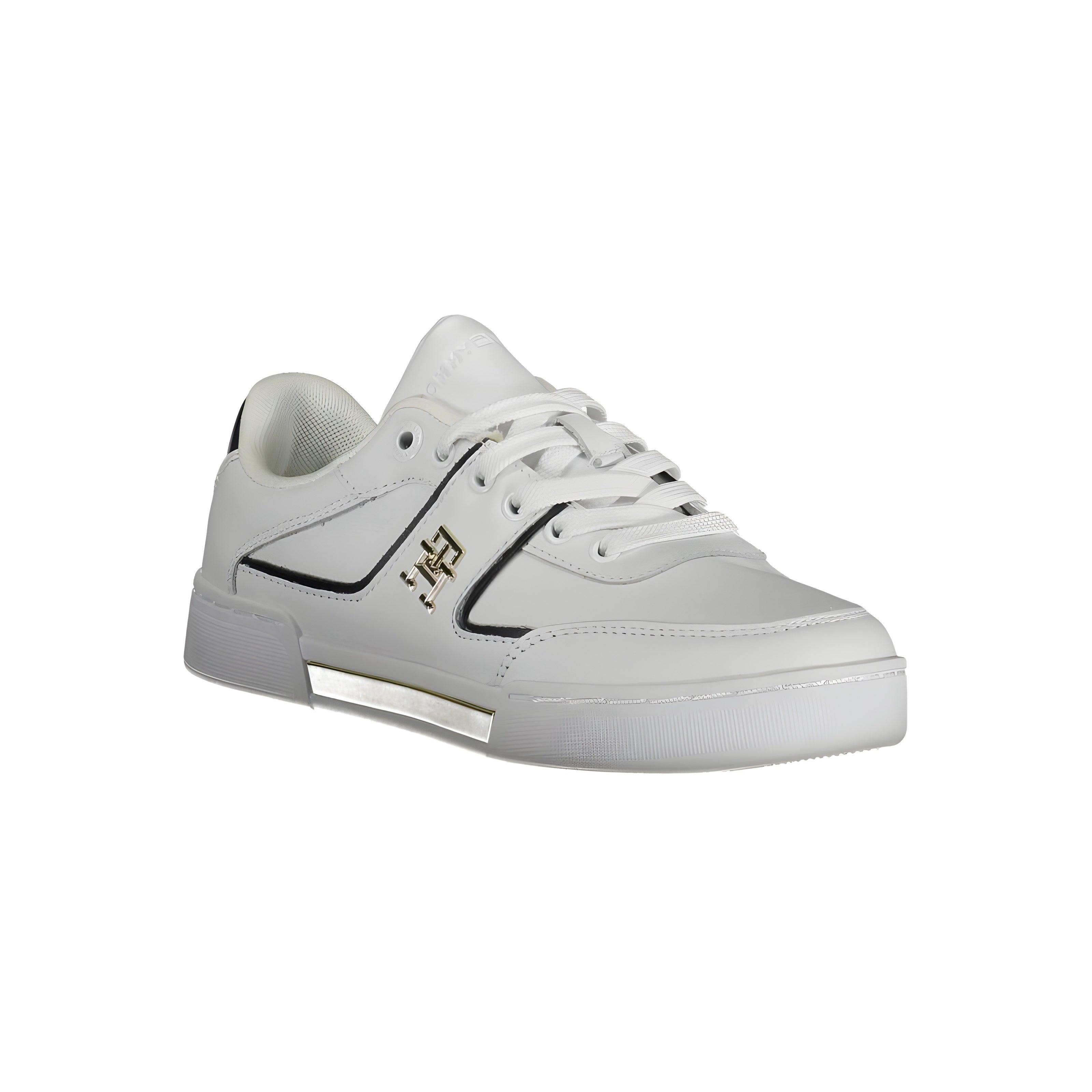 Adidași albi de piele Tommy Hilfiger