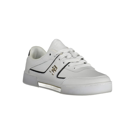 Adidași albi de piele Tommy Hilfiger