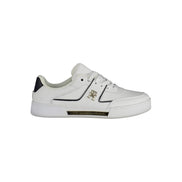 Sneakers Tommy Hilfiger albi din piele