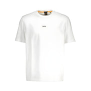 Tricou din bumbac organic alb Hugo Boss