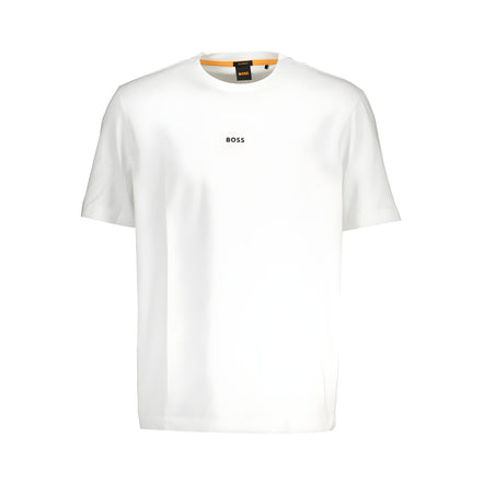 Tricou din bumbac organic alb Hugo Boss