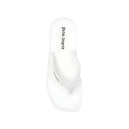 Palm Angels White Rubber Slides