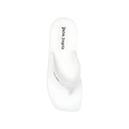 Palm Angels White Rubber Slides