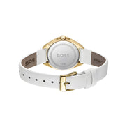 Hugo Boss White Stainless Steel Dress Watch