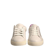 Sneakers low top Dolce & Gabbana albi din piele întoarsă