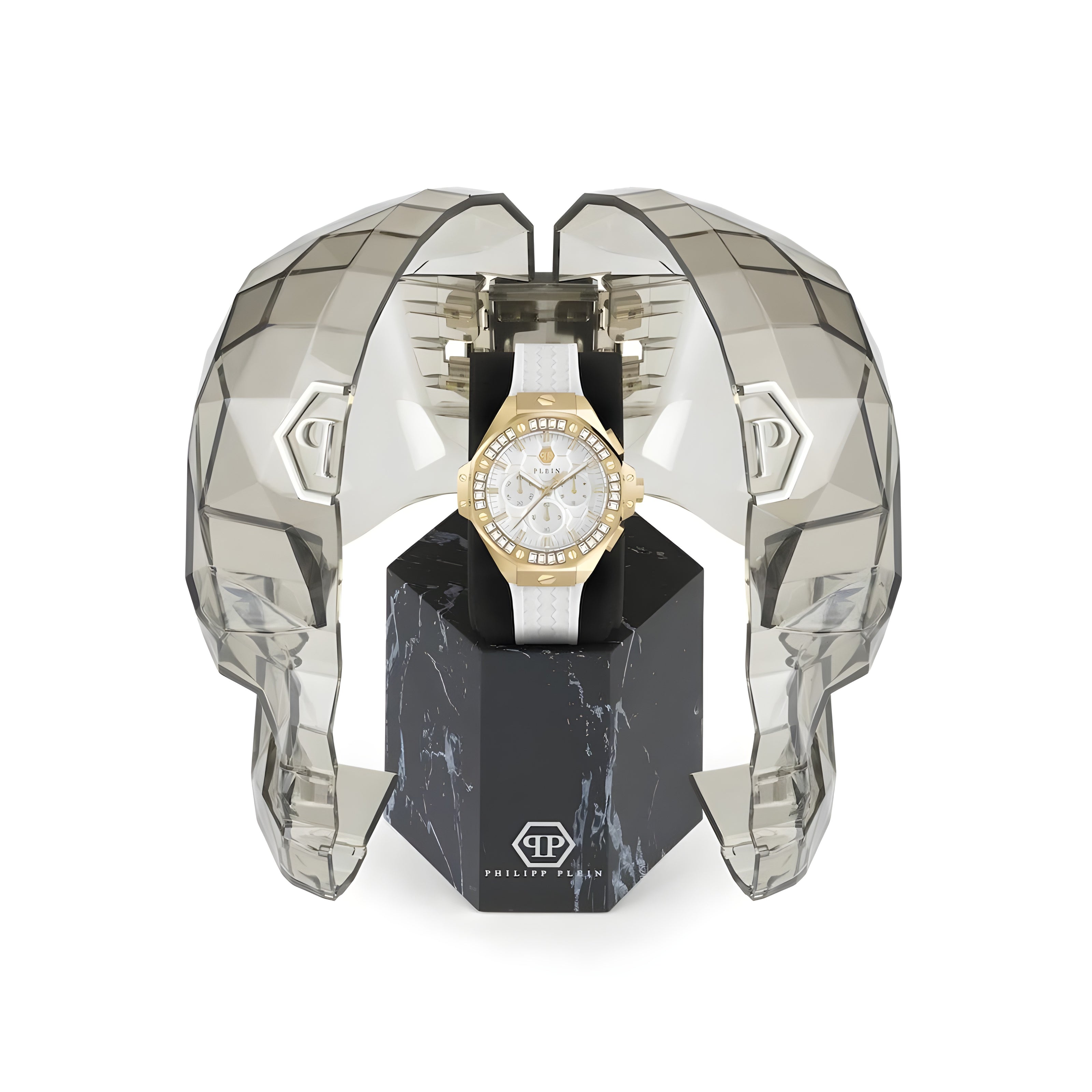 Philipp Plein White Synthetic Dress Watch