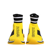 Sneakers Dolce & Gabbana Sorrento Socks galbeni cu negru